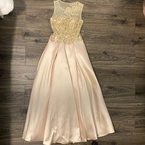 Golden Satin Dress